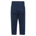 Navy - Back - Mountain Warehouse Womens-Ladies Marina Cropped Trousers