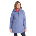 Blue - Side - Mountain Warehouse Womens-Ladies April Longline Waterproof Jacket