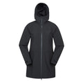 Black - Front - Mountain Warehouse Womens-Ladies April Longline Waterproof Jacket