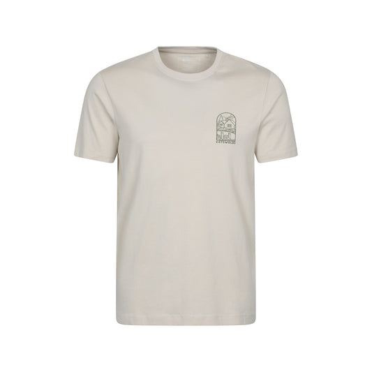 Off White - Front - Mountain Warehouse Mens Cotswold Short-Sleeved T-Shirt