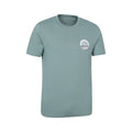 Pale Green - Side - Mountain Warehouse Mens Southwold Short-Sleeved T-Shirt