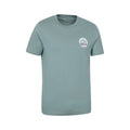 Pale Green - Side - Mountain Warehouse Mens Bournemouth Short-Sleeved T-Shirt