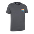 Charcoal - Side - Mountain Warehouse Mens Lake District Short-Sleeved T-Shirt