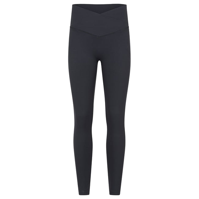 Black - Front - Mountain Warehouse Womens-Ladies Wrap Waist Leggings