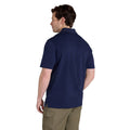 Navy - Back - Animal Mens Icon Pique Polo Shirt