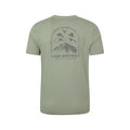 Khaki Green - Back - Mountain Warehouse Mens Lake District Back Print Short-Sleeved T-Shirt