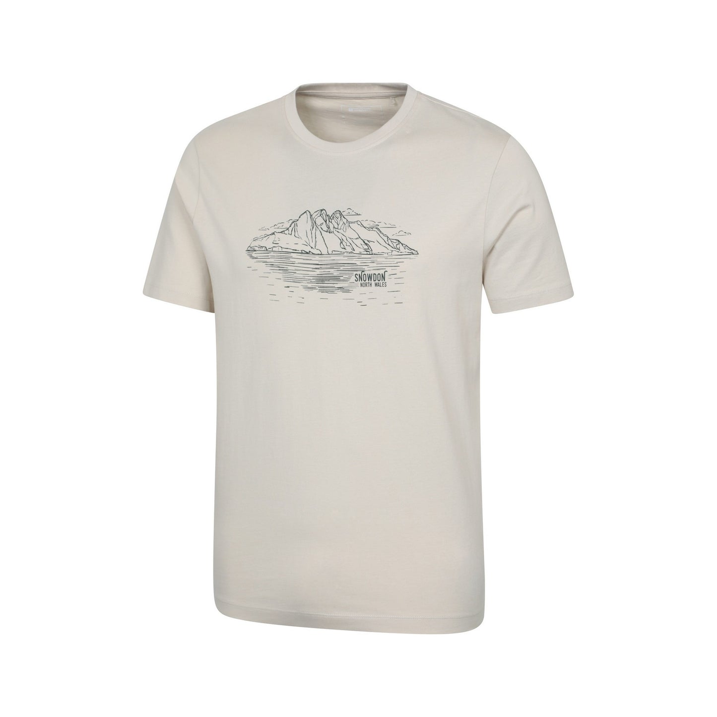 Off White - Lifestyle - Mountain Warehouse Mens Snowdon Mountain Short-Sleeved T-Shirt