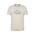 Off White - Front - Mountain Warehouse Mens Snowdon Mountain Short-Sleeved T-Shirt