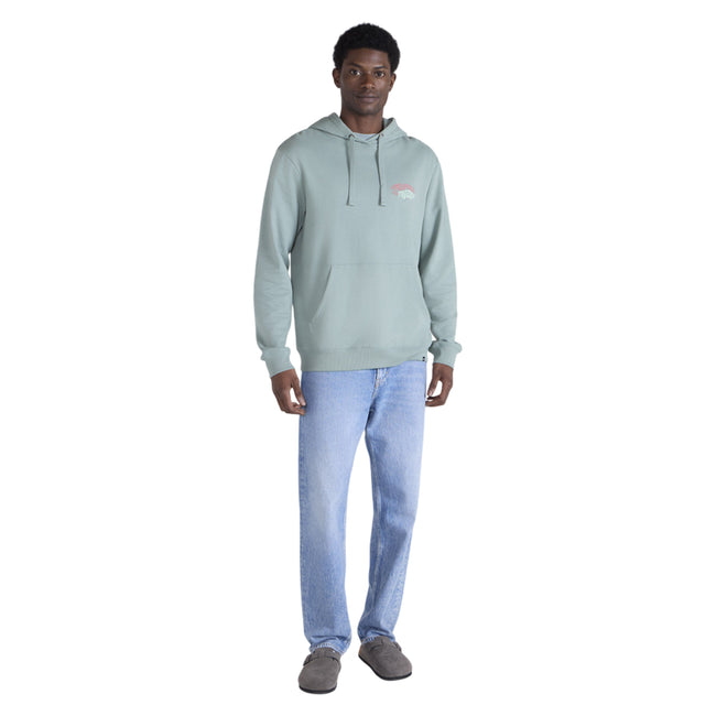 Pale Green - Side - Animal Mens River Worldwide Freeride Back Print Hoodie