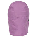 Purple - Back - Mountain Warehouse Childrens-Kids Legionnaire Flap Cap