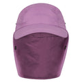 Purple - Side - Mountain Warehouse Childrens-Kids Legionnaire Flap Cap