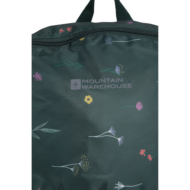 Green - Lifestyle - Mountain Warehouse Printed Packaway Backpack