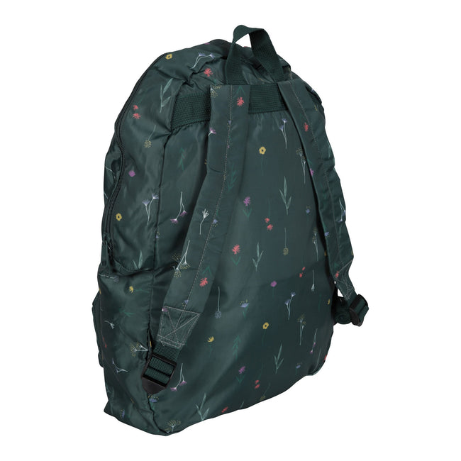 Green - Back - Mountain Warehouse Printed Packaway Backpack