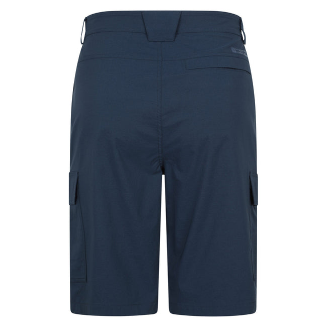 Navy - Back - Mountain Warehouse Mens Delta Stretch Cargo Shorts