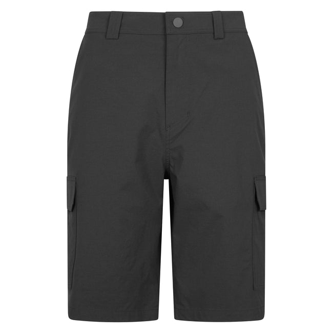 Black - Front - Mountain Warehouse Mens Delta Stretch Cargo Shorts