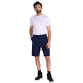 Navy - Pack Shot - Mountain Warehouse Mens Delta Stretch Cargo Shorts