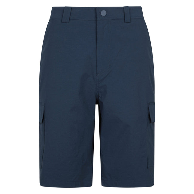Navy - Front - Mountain Warehouse Mens Delta Stretch Cargo Shorts