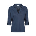 Navy - Pack Shot - Mountain Warehouse Womens-Ladies Brae Relaxed Fit Polo Shirt