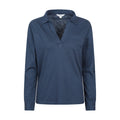 Navy - Front - Mountain Warehouse Womens-Ladies Brae Relaxed Fit Polo Shirt