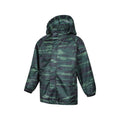 Khaki Green - Lifestyle - Mountain Warehouse Childrens-Kids Pakka Camo Waterproof Jacket