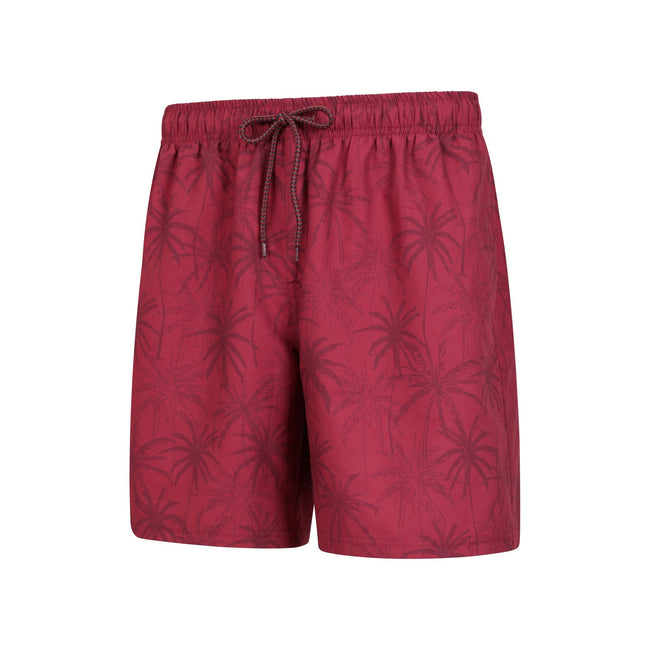 Burgundy - Lifestyle - Mountain Warehouse Mens Aruba Swim Shorts (Pack of 2)