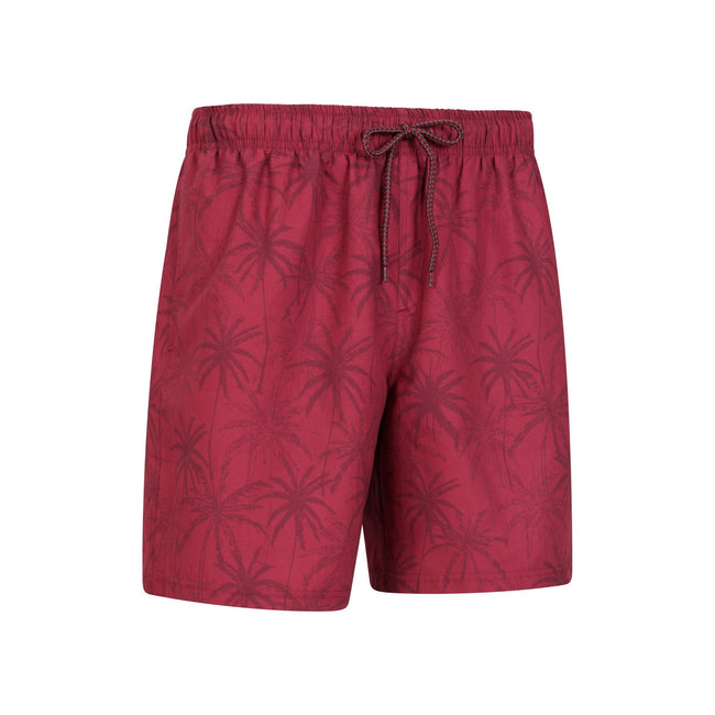 Burgundy - Pack Shot - Mountain Warehouse Mens Aruba Swim Shorts (Pack of 2)