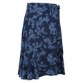 Dark Blue - Side - Mountain Warehouse Womens-Ladies Papamoa Floral Wrap Skirt