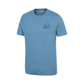Blue - Lifestyle - Mountain Warehouse Mens Edinburgh Text Short-Sleeved T-Shirt