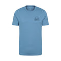 Blue - Front - Mountain Warehouse Mens Edinburgh Text Short-Sleeved T-Shirt