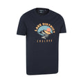 Navy - Side - Mountain Warehouse Mens Lake District Short-Sleeved T-Shirt