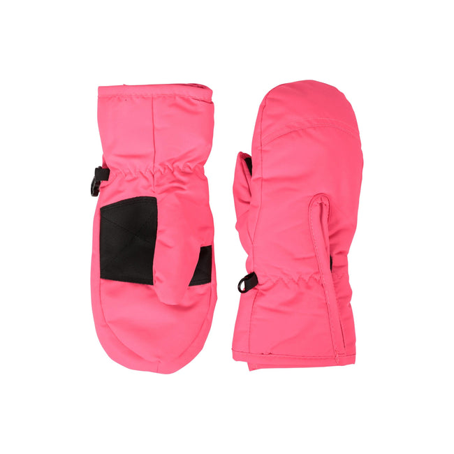 Dark Pink - Front - Mountain Warehouse Childrens-Kids Ski Mittens
