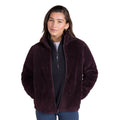 Berry - Side - Animal Womens-Ladies Teddy Fleece Full Zip Jacket