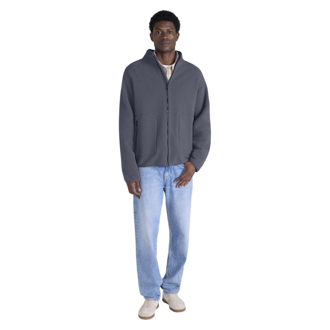 Light Grey - Pack Shot - Animal Mens Andy Borg Fleece Jacket