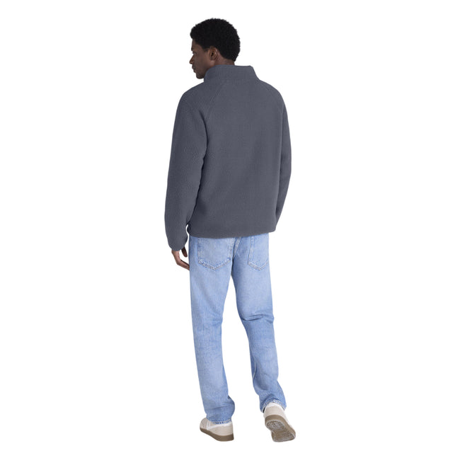 Light Grey - Close up - Animal Mens Andy Borg Fleece Jacket