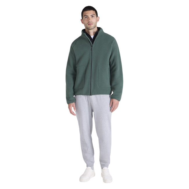 Green - Pack Shot - Animal Mens Andy Borg Fleece Jacket