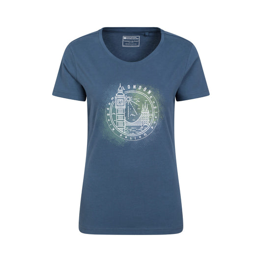 Navy - Front - Mountain Warehouse Womens-Ladies London Short-Sleeved T-Shirt