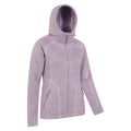 Purple - Side - Mountain Warehouse Womens-Ladies Nevis Faux Fur Lined Full Zip Hoodie
