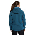 Dark Teal - Back - Mountain Warehouse Womens-Ladies Nevis Faux Fur Lined Full Zip Hoodie