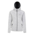 Grey - Front - Mountain Warehouse Womens-Ladies Nevis Faux Fur Lined Full Zip Hoodie