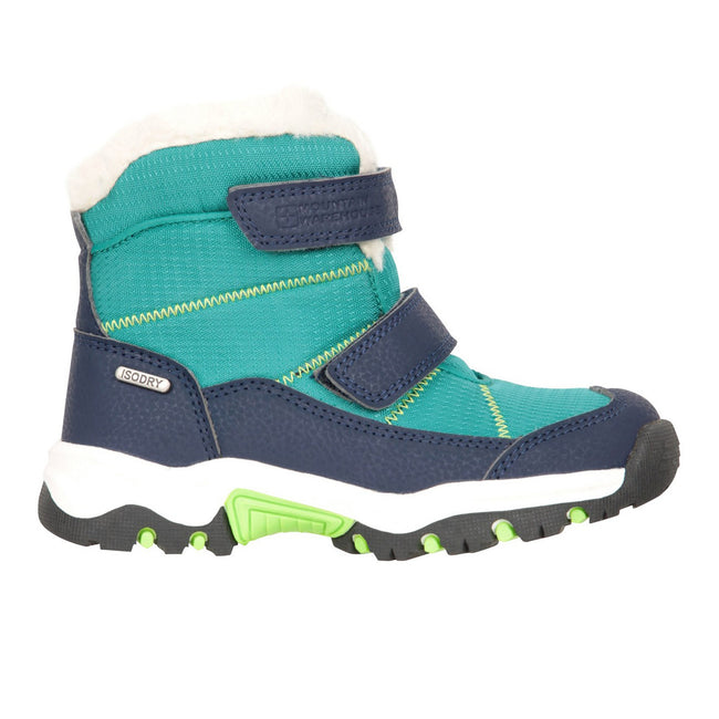 Blue - Side - Mountain Warehouse Toddler Comet Waterproof Snow Boots