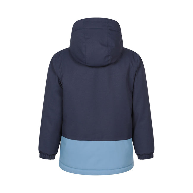 Navy - Back - Mountain Warehouse Childrens-Kids Cyclone Waterproof Padded Jacket