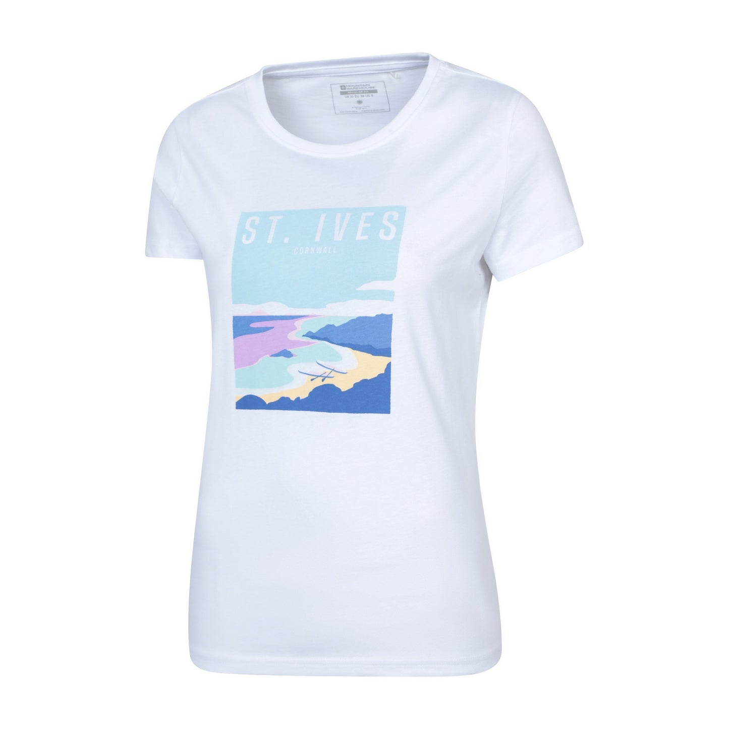 White - Lifestyle - Mountain Warehouse Womens-Ladies St Ives Short-Sleeved T-Shirt