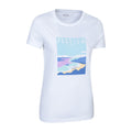 White - Side - Mountain Warehouse Womens-Ladies Padstow Short-Sleeved T-Shirt
