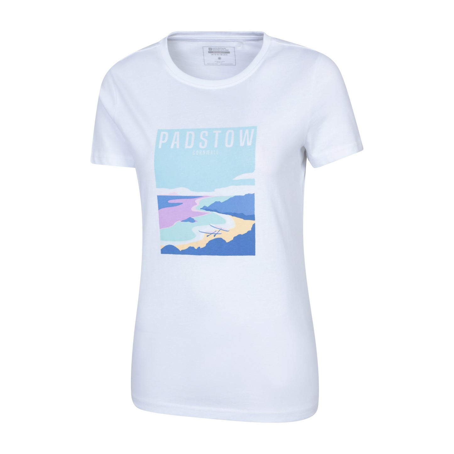 White - Lifestyle - Mountain Warehouse Womens-Ladies Padstow Short-Sleeved T-Shirt