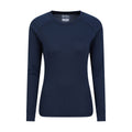 Navy - Front - Mountain Warehouse Womens-Ladies Talus Long-Sleeved Top