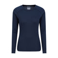 Navy - Front - Mountain Warehouse Womens-Ladies Talus Long-Sleeved Top