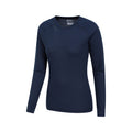 Navy - Side - Mountain Warehouse Womens-Ladies Talus Long-Sleeved Top