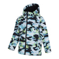 Charcoal - Lifestyle - Mountain Warehouse Childrens-Kids Exodus Printed Water Resistant Soft Shell Jacket