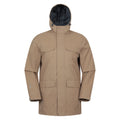 Tan - Front - Mountain Warehouse Mens Rushes Waterproof Jacket