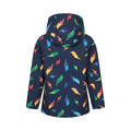 Bright Yellow - Back - Mountain Warehouse Childrens-Kids Exodus Printed Water Resistant Soft Shell Jacket